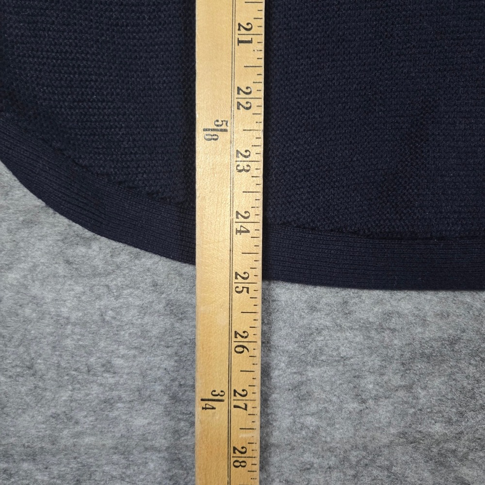 Talbots Womens Navy Blue Petites V-Neck Textured Pullover Sweater Size MP - Picture 6 of 9